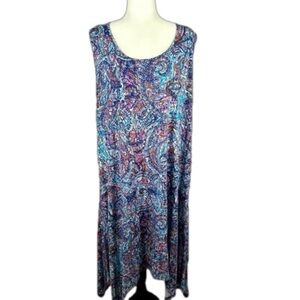 Cynthia Rowley Artsy Multicolour Sleeveless Maxi Dress 3X